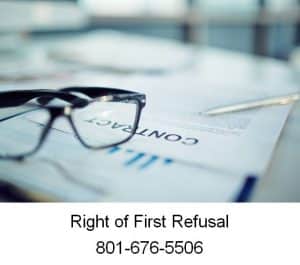 right of first refusal