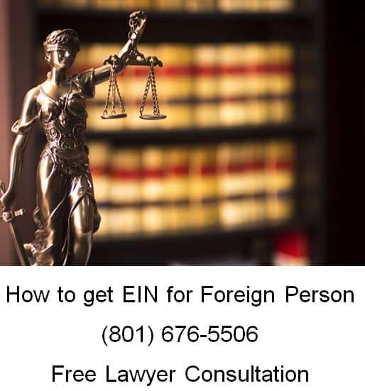 how to get EIN for foreign person