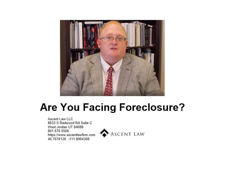 Are You Facing Foreclosure?